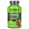 2 X NATURELO, Vitamin C, Acerola Cherry Extract with Citrus Bioflavonoids, 90 Ti