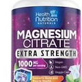 Magnesium Citrate Capsules 1000mg - Max Absorption Magnesium Powder Capsules ...