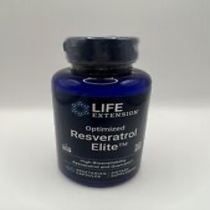 Life Extension Optimized Resveratrol Elite 60 Veg Capsules Exp 12/2025 New!