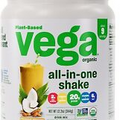Vega Organic All-In-One Vegan Protein Powder Coconut Almond (9 Servings)