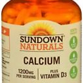 Sundown Naturals Calcium plus Vitamin D3, 1200mg, Softgels 170 ea