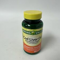 Spring Valley Cod Liver Oil Plus Vitamins A & D3 Dietary Supplement, 100 Count