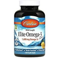 NEW! Carlson Elite Omega-3 Gems 130 Soft Gels Lemon Flavor Expires 06/24