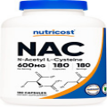 N-Acetyl L-Cysteine (NAC) 600Mg, 180 Capsules - Non-Gmo, Gluten Free
