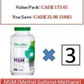 360 C MSM (Methyl-Sulfonyl-Methane) 1000 mg - Organika