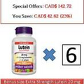 Bonus size 45 S Extra Strength Lutein 20 mg Zeaxanthin 3.5 mg - Webber Naturals