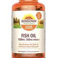 Sundown Fish Oil 1200 mg, 300 Softgels.