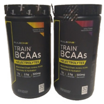 2 Pack Rule 1 Train BCAA 30 Serv Intra Workout 450g Amino Electrolytes Fitness