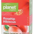 Planet Organic Herbal Tea Bags, 25 Pieces (Rosehip & Hibiscus)
