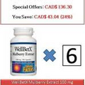 90 C WellBetX Mulberry Extract 100 mg - Natural Factors