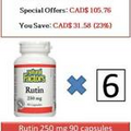 90 C Rutin 250 mg - Natural Factors