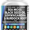 Sea Moss 3000mg Black Seed Oil 2000mg Ashwagandha 1000mg Turmeric 1000mg