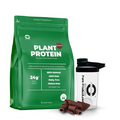 Pure-Product Australia-Vegan Pea and Rice Protein Isolate Powder- Chocolate 2.2 lbs with Glass Shaker-Gluten Free-Non-GMO