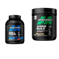 MuscleTech Creatine Monohydrate Powder Cell-Tech Creatine Powder | Post Workout Recovery Drink & BCAA Amino Acids + Electrolyte Powder, Amino Build, 7g of BCAAs + Electrolytes