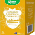 Kintra Foods Herbal Tea Bags - Lemongrass & Ginger with Lemon Myrtle, 25 Piece