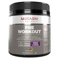 Musashi Pre-workout Protein Powder Grape Flavour for Energy & Performance 225g