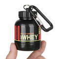 Portable Protein Powder Container Bottle With Whey Keychain 100 ML