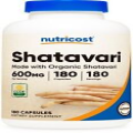 Nutricost Shatavari 600mg, 180 Capsules, Made with Organic Shatavari