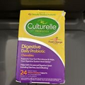 Culturelle Probiotics Digestive Daily Probiotics - 24 Orange Tablets 08/2024 #S4