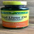Spring Valley Cod Liver Oil Plus Vitamin A & D - 100 Softgels