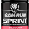 6AM RUN Sprint - Pre Workout Powder for 12.7 Ounce (Pack of 1), Fruit Punch