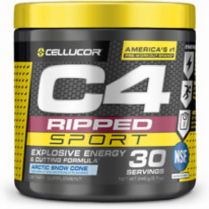 C4 Ripped Sport Pre Workout Powder Arctic Snow Cone - 30 Servings (Pack of 1)