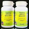 Adult Multi-vitamins, multivitamins, Made in USA - 120 tablets (2x60)