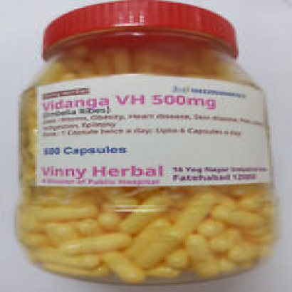 Vidanga DH Herbal Supplement Capsules 600 Caps Jar