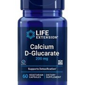 Life Extension Calcium D-Glucarate, 200 mg - 60 Count (Pack of 1), Off White