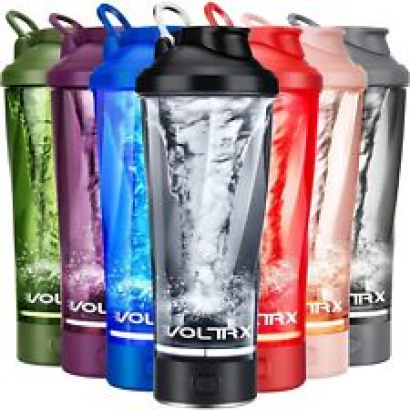 VOLTRX Premium Electric Protein Shaker Bottle Made with Tritan - BPA Free 24oz
