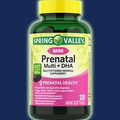 Spring Valley Prenatal Multi+DHA Multivitamin Supplement Mini Softgels 120 Count