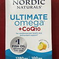 Nordic Naturals Ultimate Omega + CoQ10 100mg 1280mg 60 Soft Gels Exp26