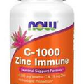 Now Foods C-1000 ZINC IMMUNE, 90 veg capsules