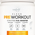 Type Zero Ultra Clean Stim Free Pump Pre Workout (Pineapple Orange Mango) Beetroot, Arginine, Citrulline Malate, Betaine, Beta A, ACV+ Sugar/Caffeine Free Non Stim Preworkout Men & Women