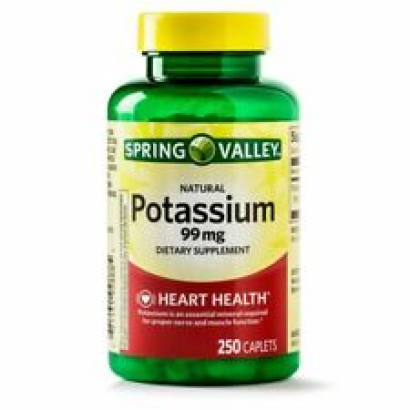 Spring Valley Potassium Caplets 99mg (EXP 11/23)