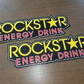 2x ROCKSTAR Energy Drink stickers decals 10 x 3.25 inch