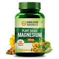 Plant Based Magnesium Supplement 220mg With Turmeric 120 Veg Capsules
