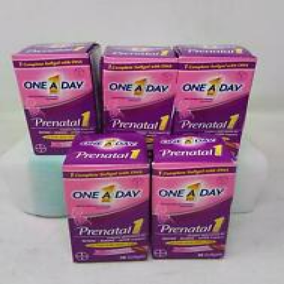 One A Day Womens Prenatal1 Multivitamin DHA FolicAcid 30 Softgel 5 Pack Ex 11/24