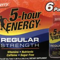 5-hour ENERGY Shot Regular Strength Berry 1.93 oz 6 Count Free Shipping