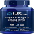 Life Extension Super Omega-3 EPA DHA Fish Oil Sesame Lignans Olive Extract 240ct