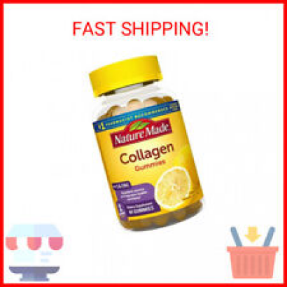 Nature Made Collagen Gummies with Vitamin C, Zinc and Biotin, Hydrolyzed Collage