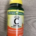 New Sealed Spring Valley Vitamin C 500 MG Chewable Fruit -60 Tablets