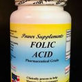 Folic acid 400mcg, water retention relief. Made in USA- 30 or 60(2x30) capsules.
