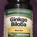 Nature's Measure Ginkgo Biloba Whole Herb 24 Capsules. Dietary Supplement