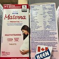 NESTLÉ Materna Prenatal Multivitamin Supplement 100 Tablets, Exp:2025OC