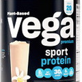Vega Sport Premium Protein Powder, Vanilla, Vegan, 30g Plant Based Protein,...