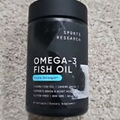 Sports Research Omega-3 Fish Oil, Triple Strength *LARGER 90 Softgels - Exp 9/25