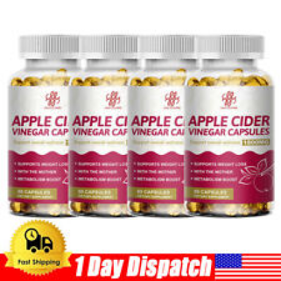 Apple Cider Vinegar Capsules 1800mg with The Mother Weight Loss,Fat Burner Pills