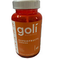 Goli Nutrition Superfruits Gummies Bottle - 60 Count Sealed Exp. 9/24