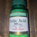 Nature's Bounty Folic Acid 800 mcg 250 Tablets, Cardiovascular Health,
